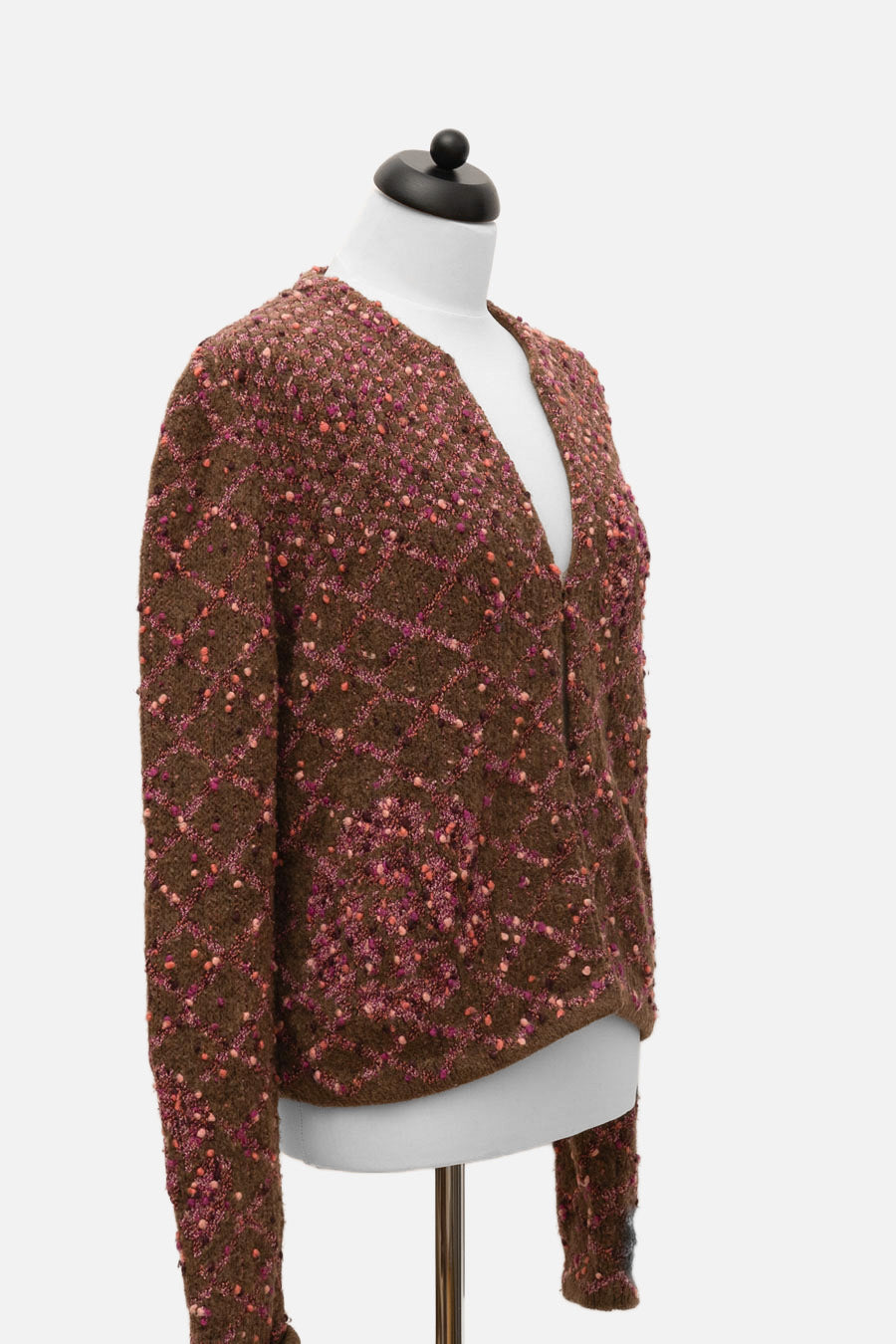 Chanel Cardigan Braun/Rot