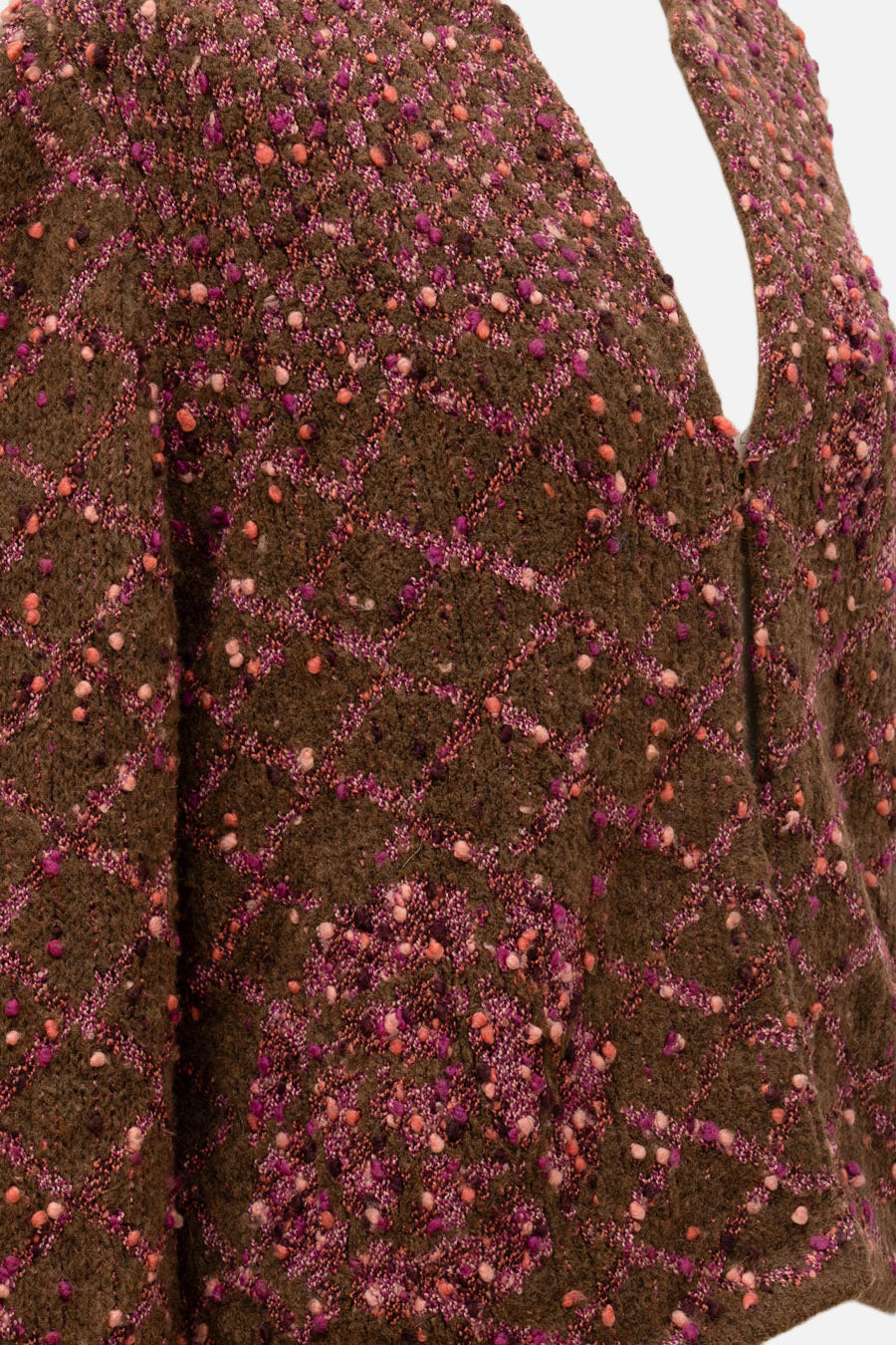 Chanel Cardigan Braun/Rot
