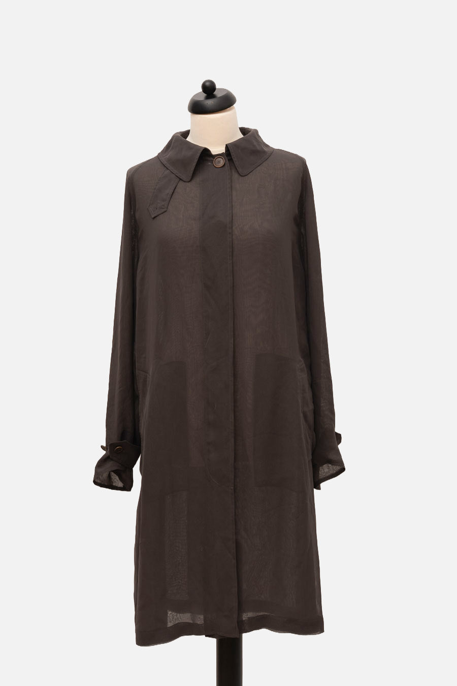 Hermès Blusenkleid Grau