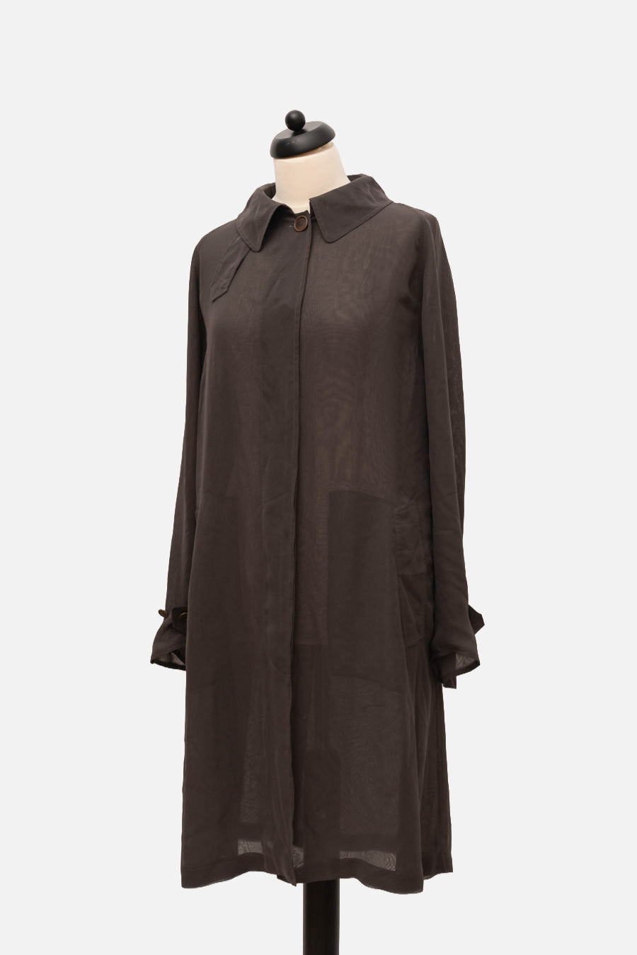 Hermès Blusenkleid Grau