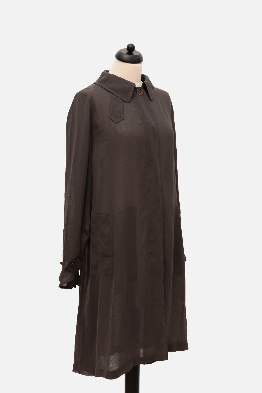 Hermès Blusenkleid Grau