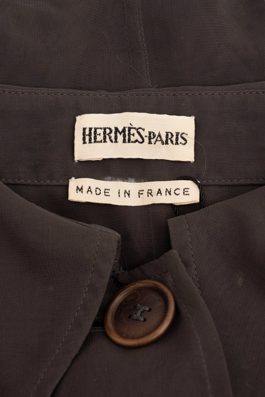 Hermès Blusenkleid Grau