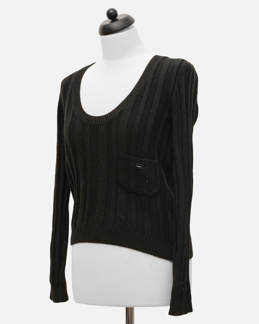 Chanel Strickpullover Schwarz