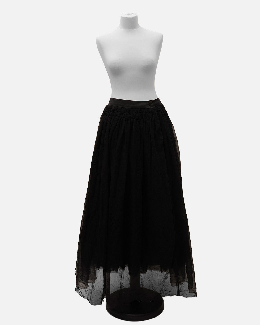 Chanel Tüll Rock Schwarz