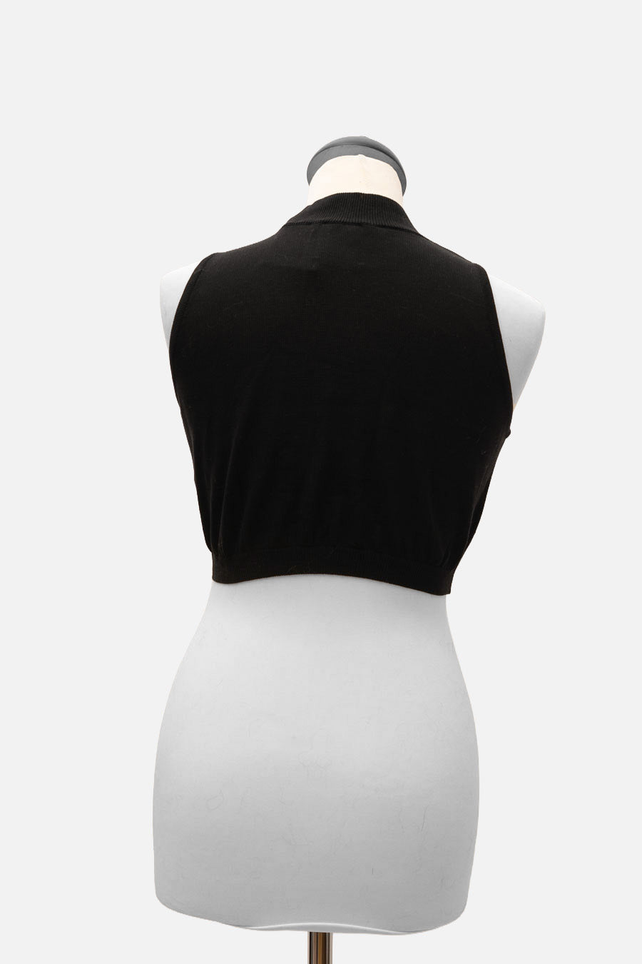 Chanel Crop Top Schwarz Identification Line