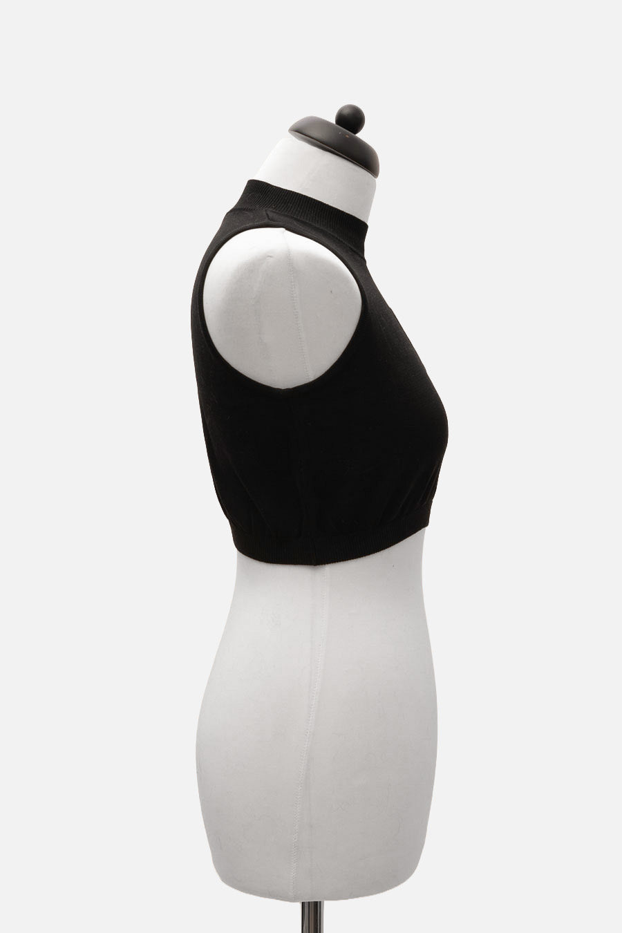 Chanel Crop Top Schwarz Identification Line