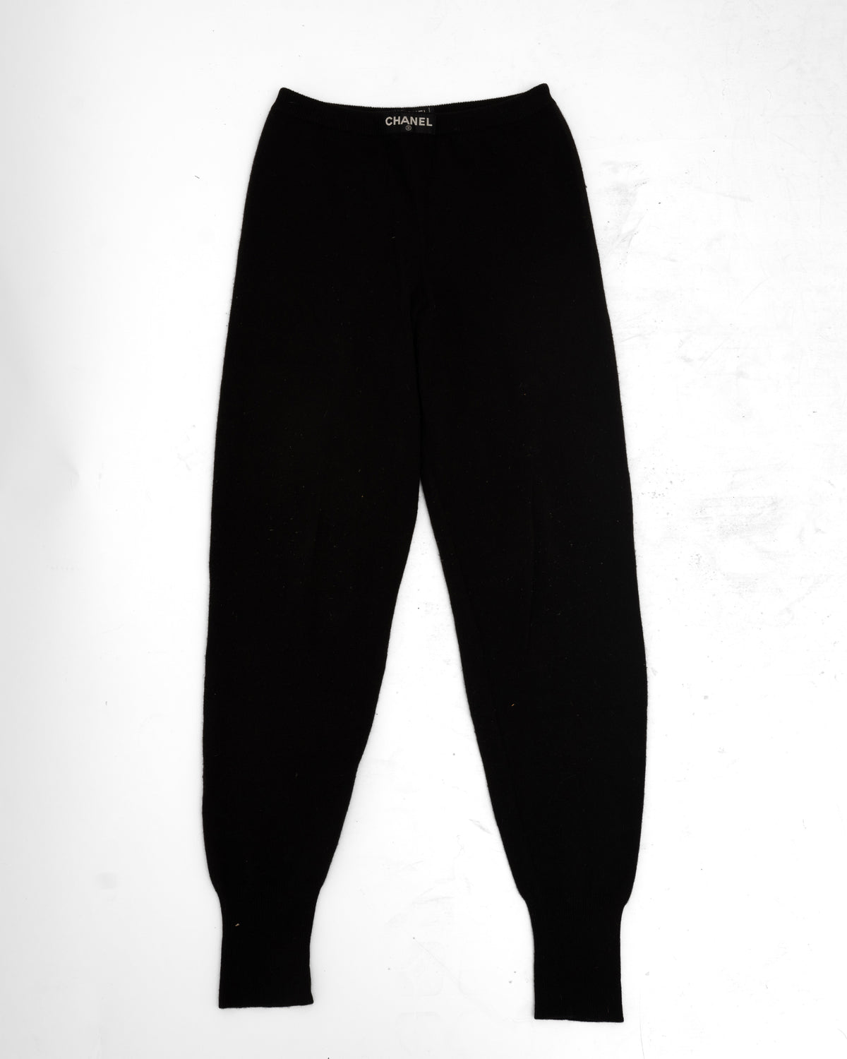 Chanel Wollhose Schwarz