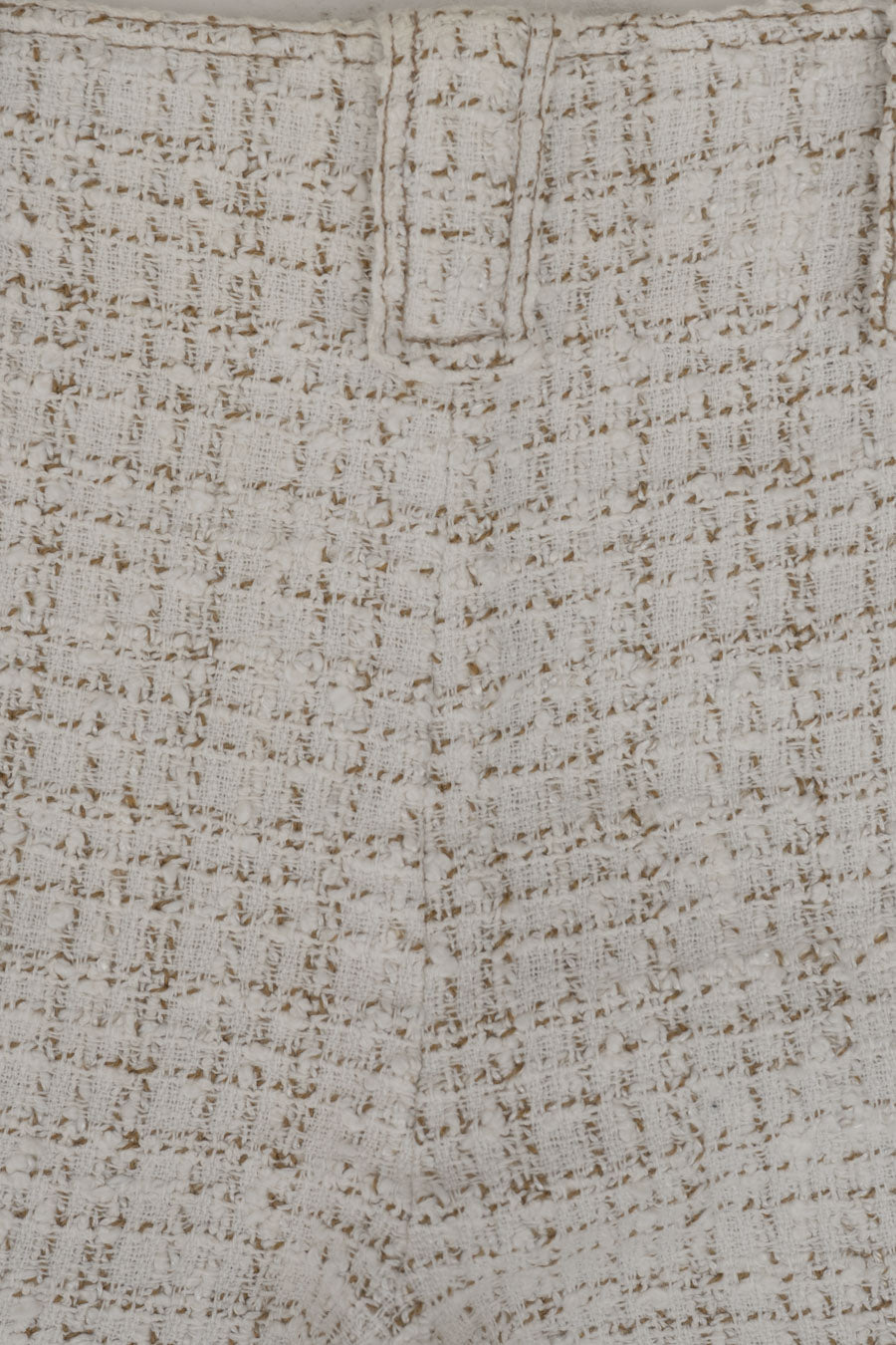 Chanel Tweedhose in Weiß Braun