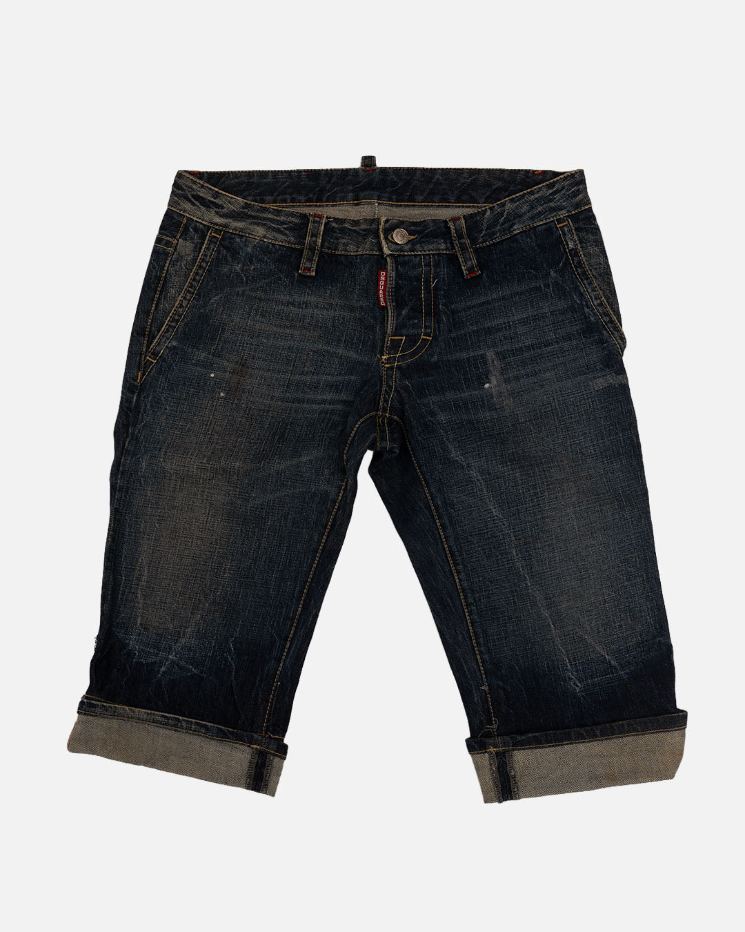 Dsquared 3/4 Jeanshose blau