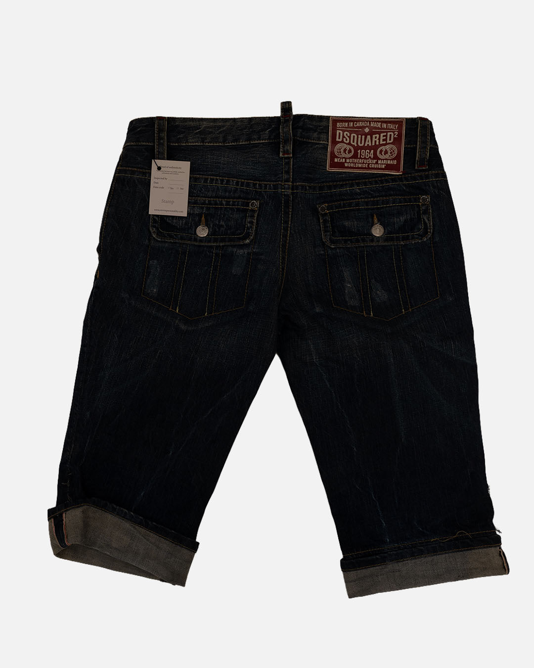 Dsquared 3/4 Jeanshose blau