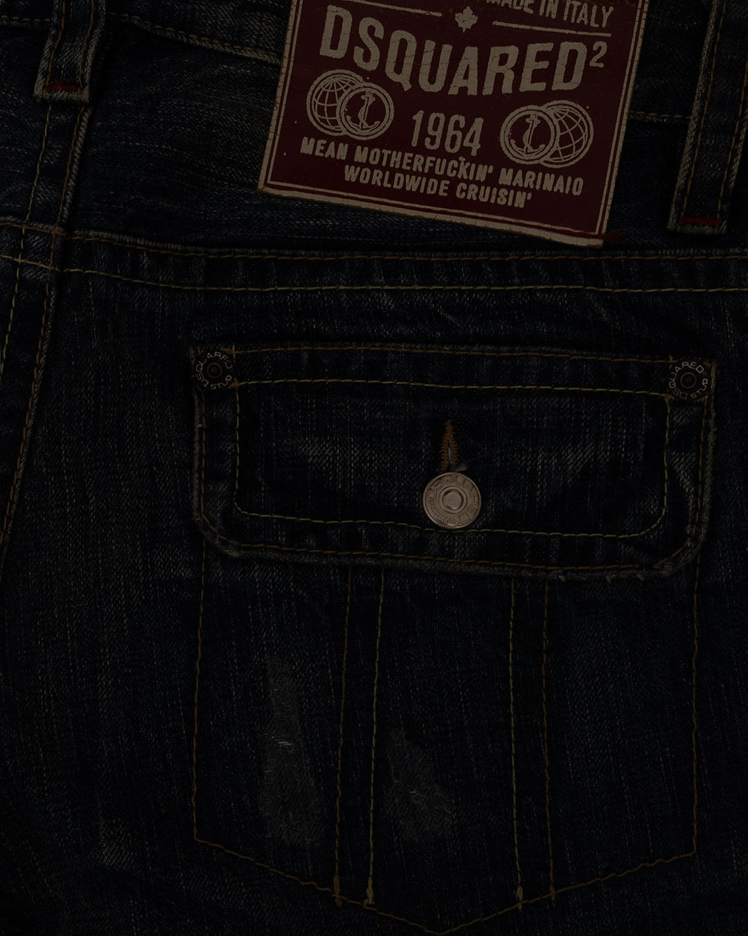Dsquared 3/4 Jeanshose blau