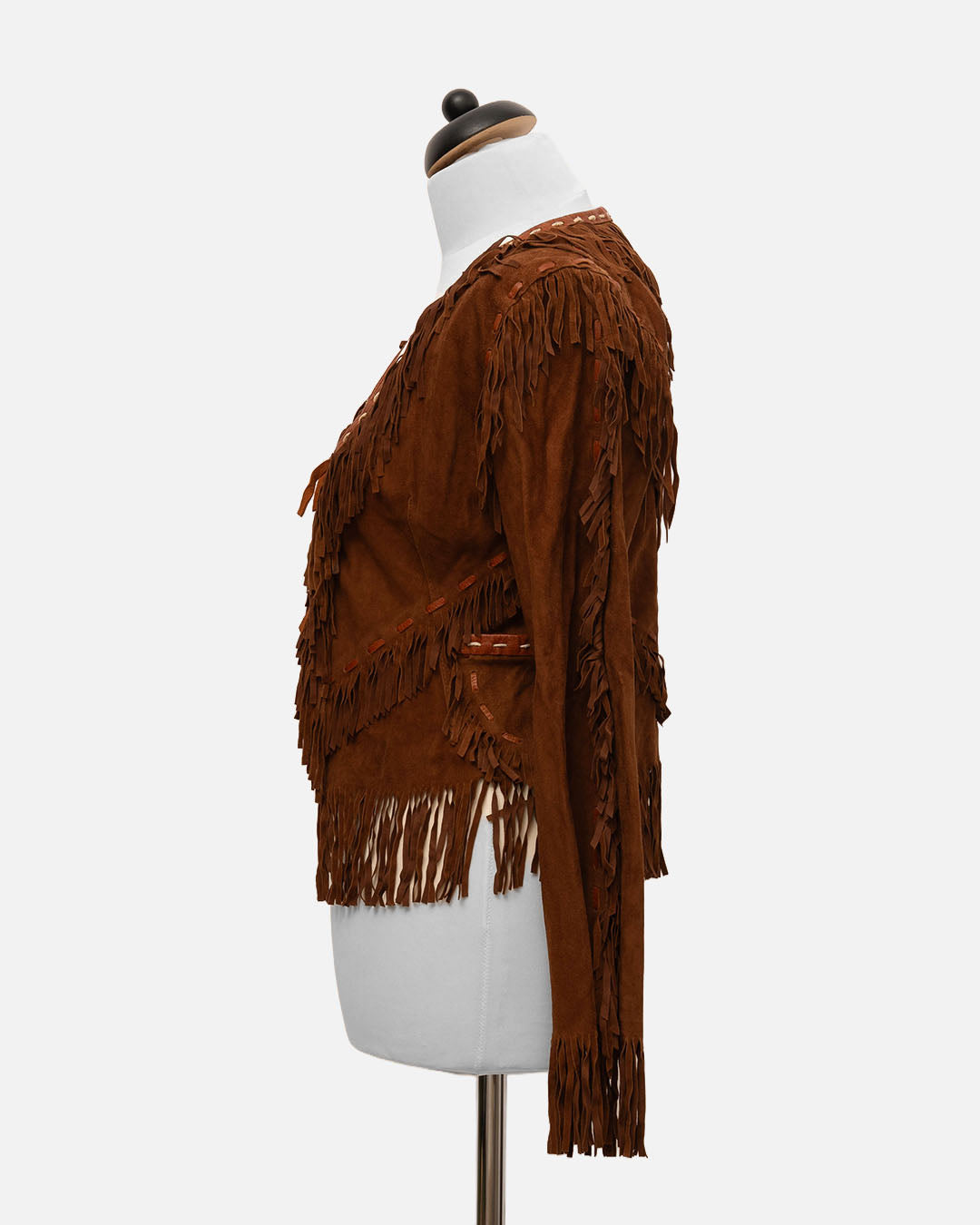 Dolce&Gabbana Wildlederjacke mit Fransen Braun