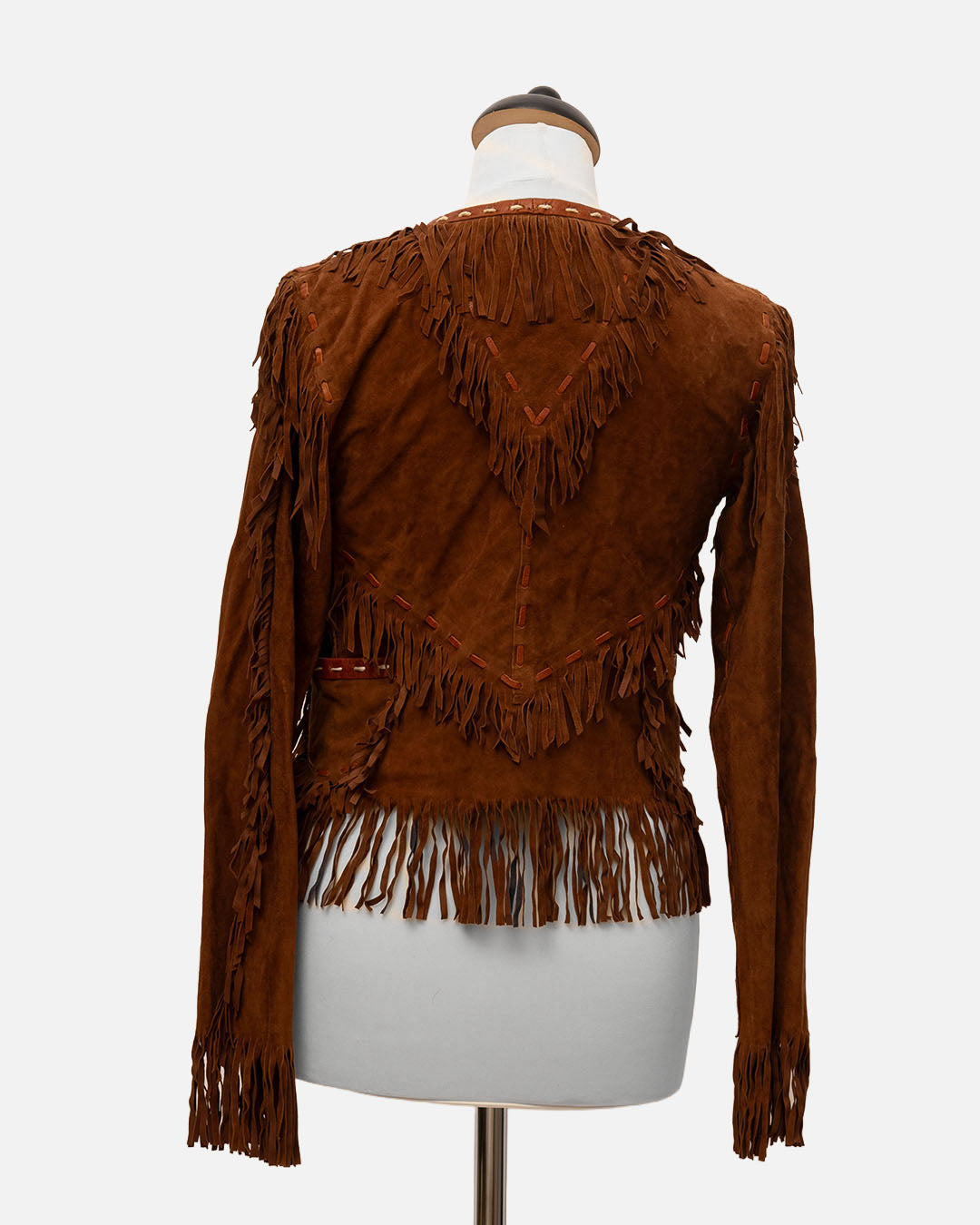 Dolce&Gabbana Wildlederjacke mit Fransen Braun