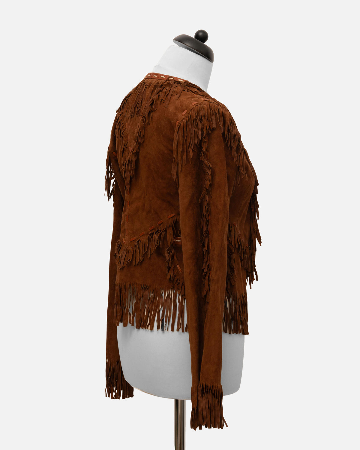 Dolce&Gabbana Wildlederjacke mit Fransen Braun
