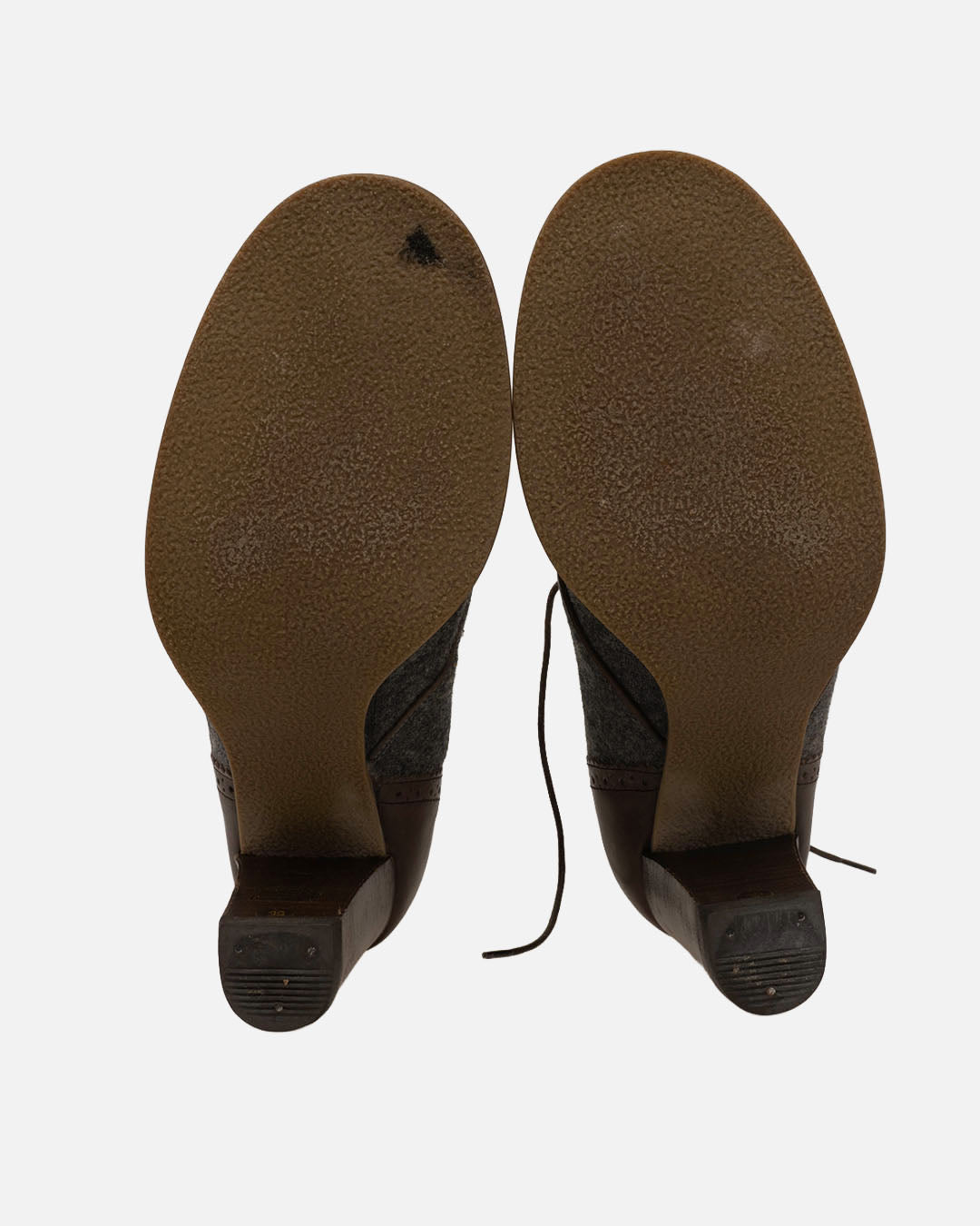 Brunello Cucinelli Absatzschuhe Grau Leder Budapester
