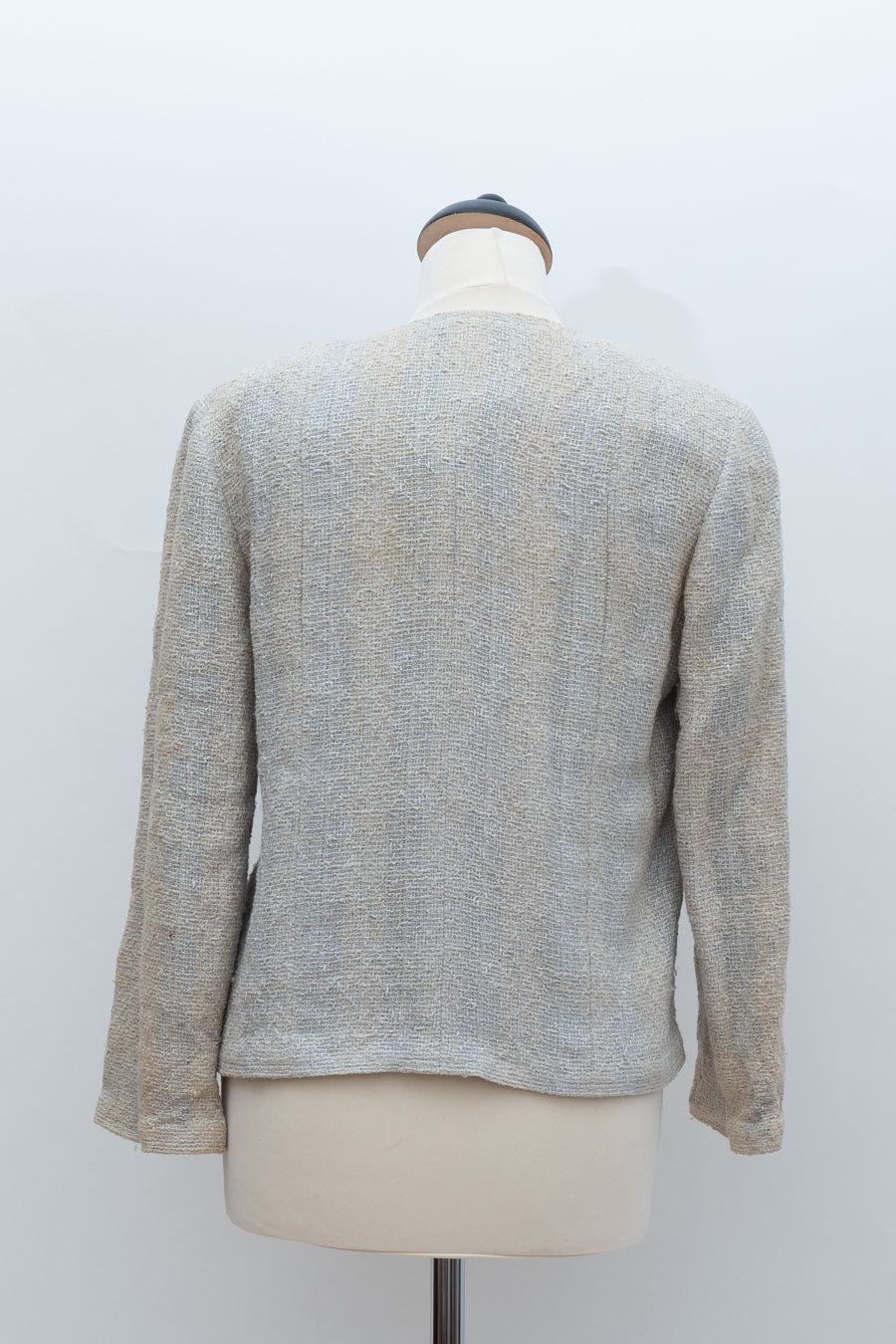 Chanel Tweedjacke Blau/Grau