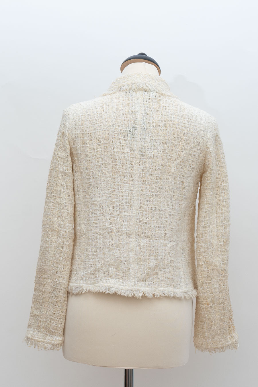 Chanel Tweedjacke Weiß