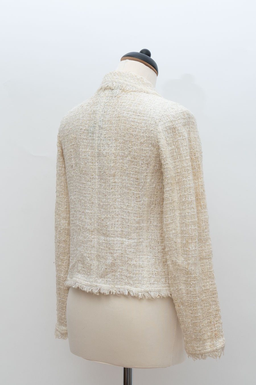 Chanel Tweedjacke Weiß