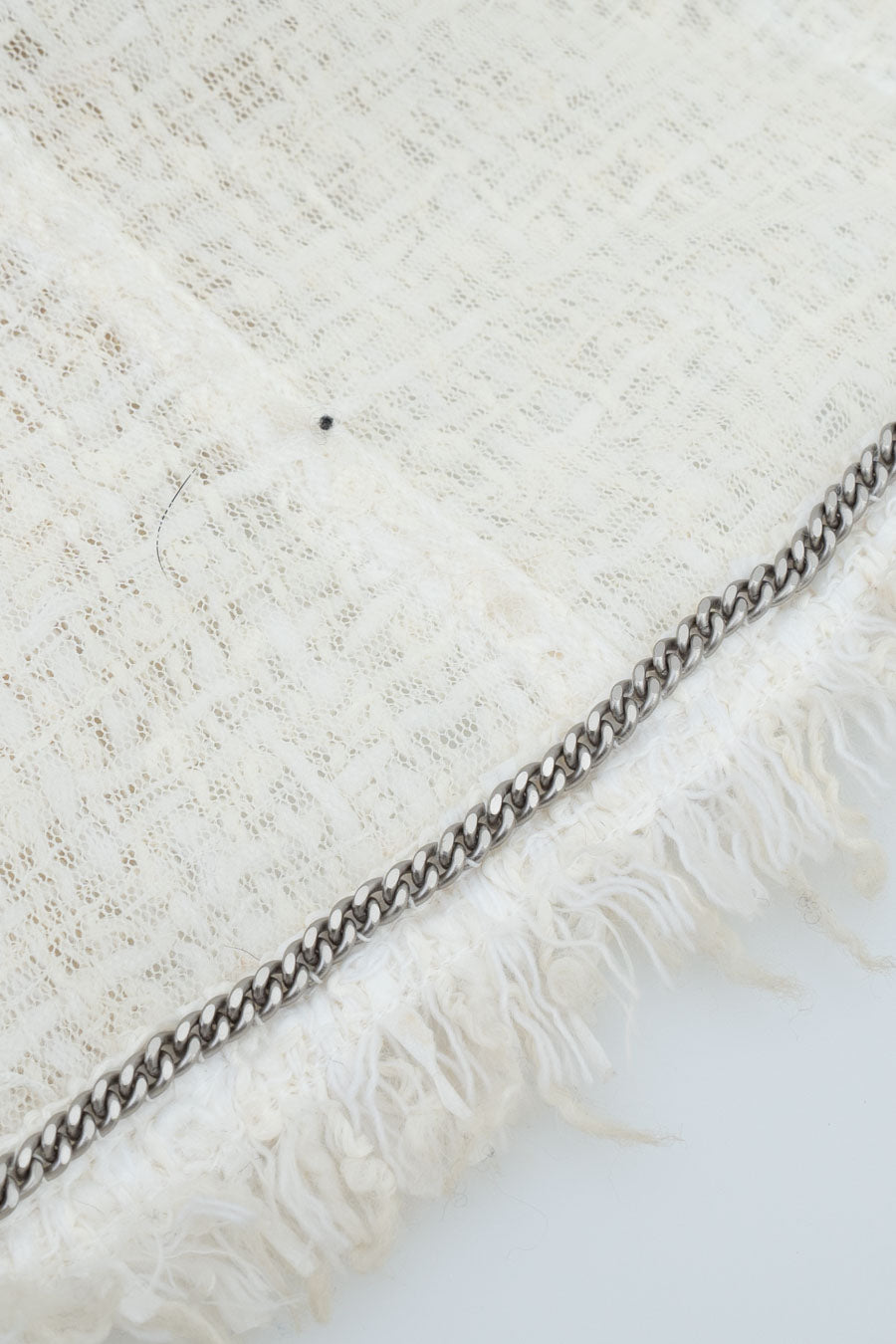 Chanel Tweedjacke Weiß