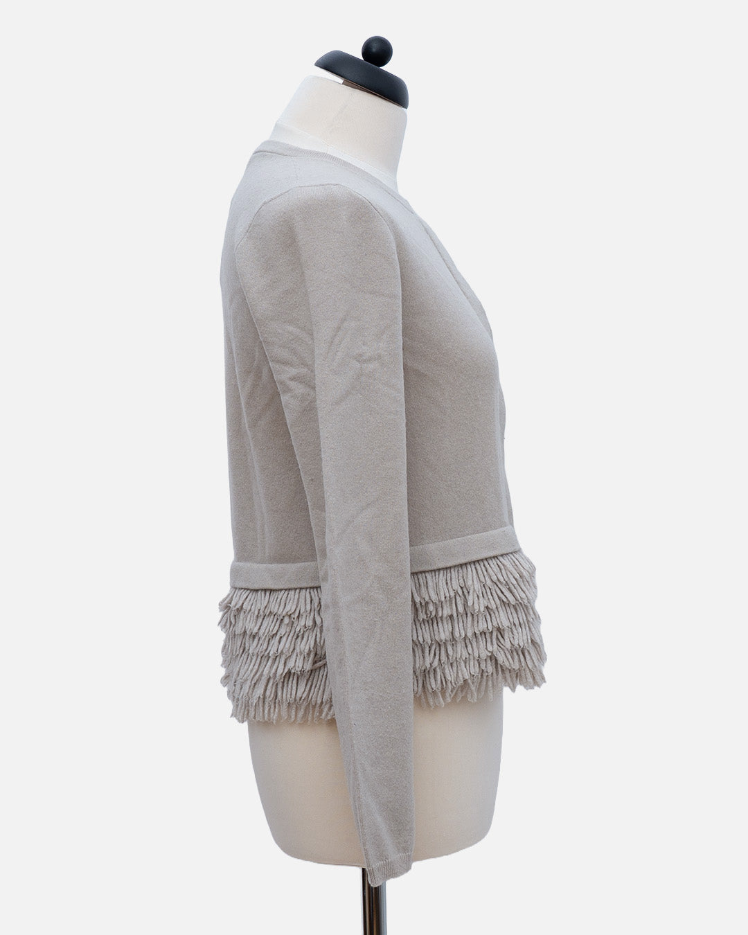 Brunello Cucinelli Jacke mit Fransen Beige