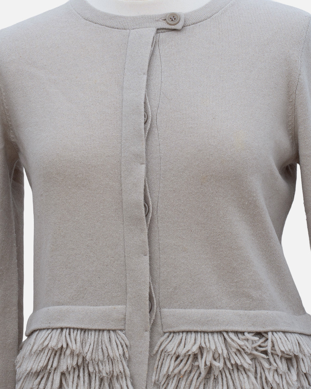 Brunello Cucinelli Jacke mit Fransen Beige