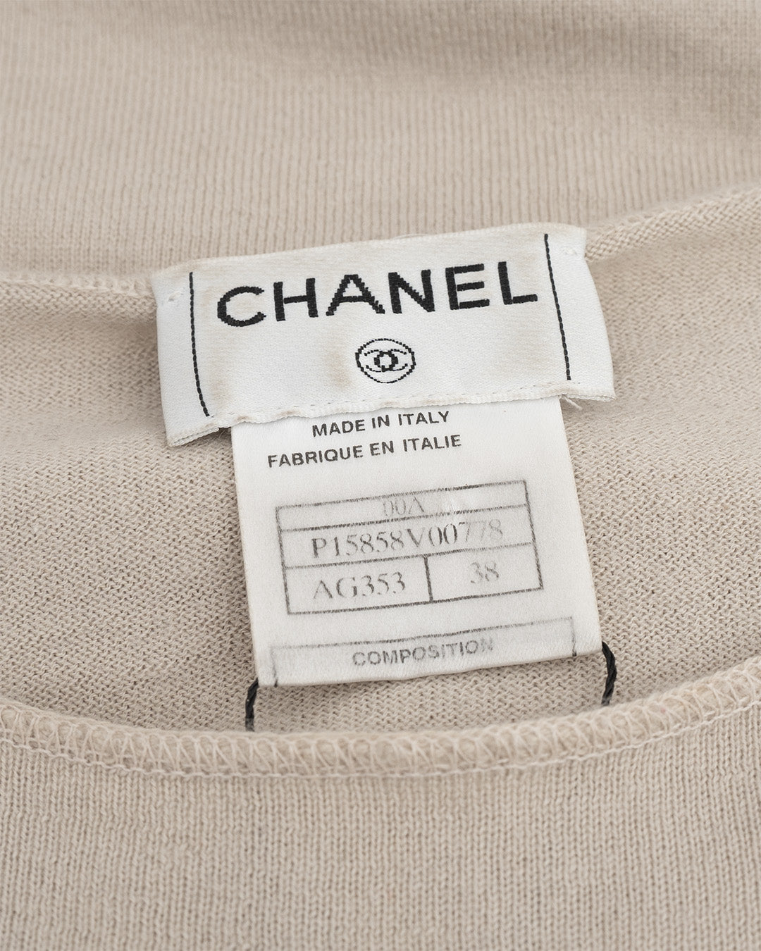 Chanel T-Shirt Beige