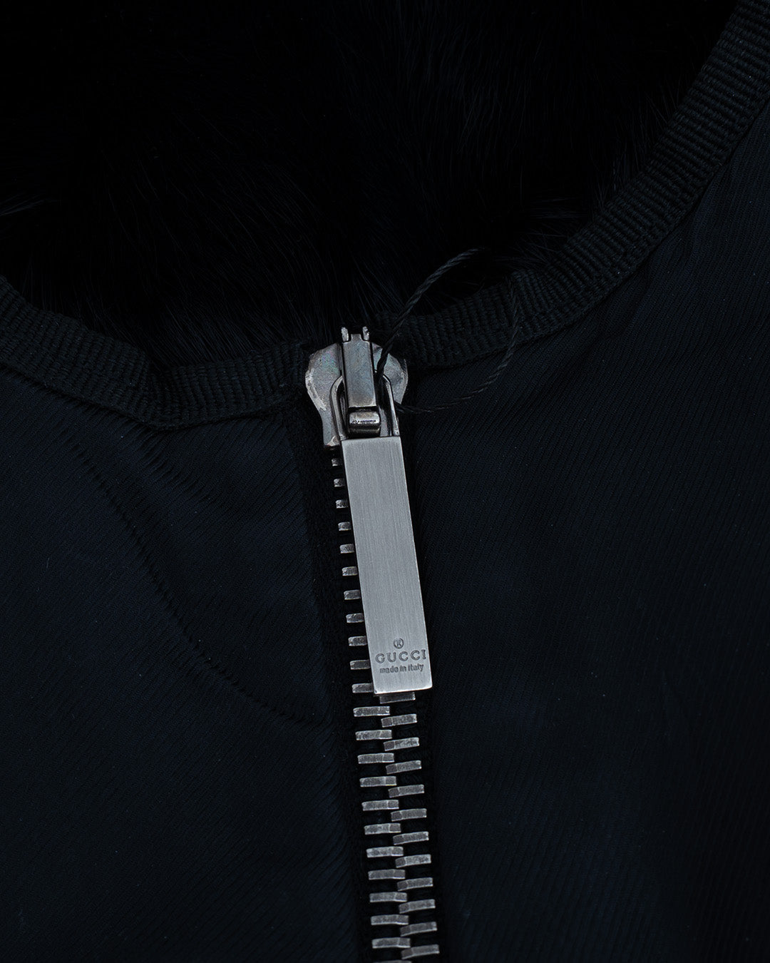 Gucci Fellweste Schwarz