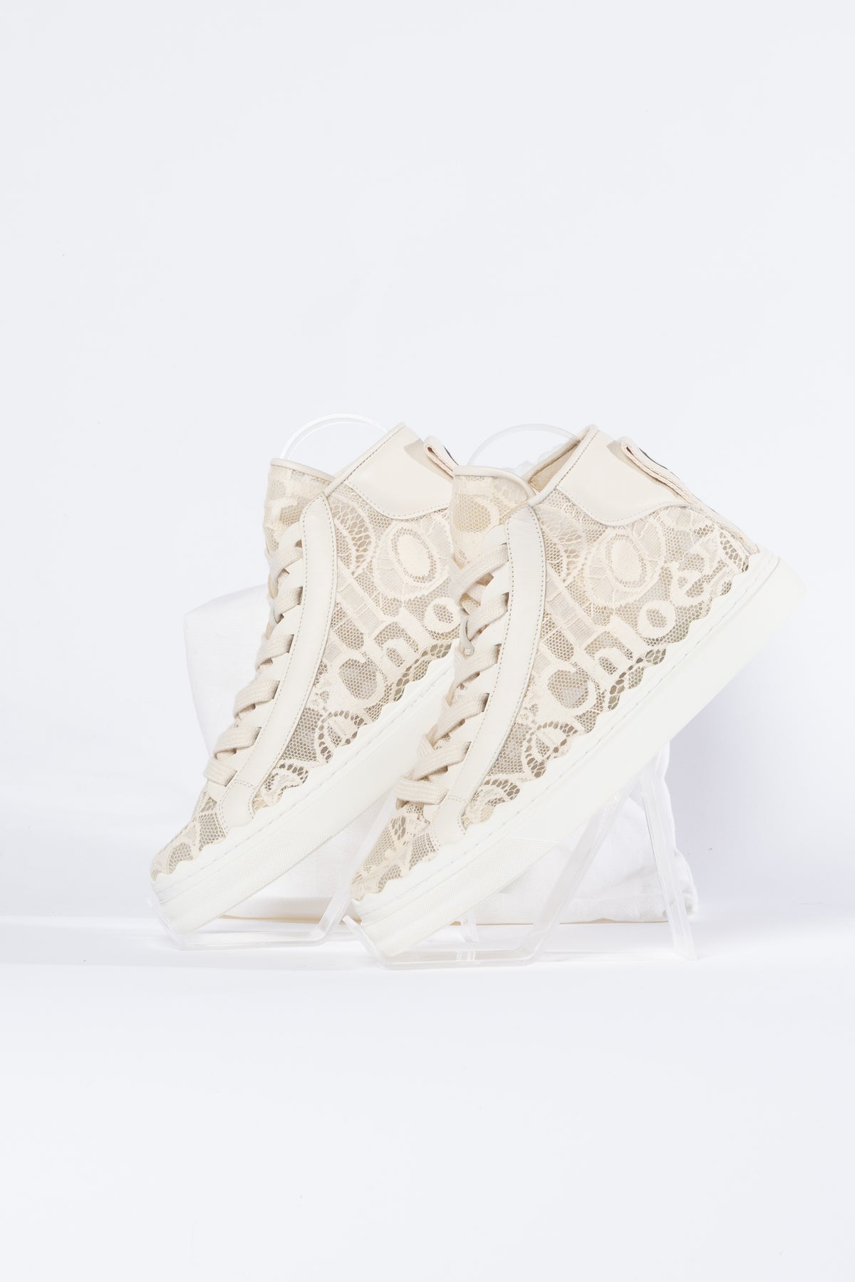 Chloé Sneaker Spitze Creme