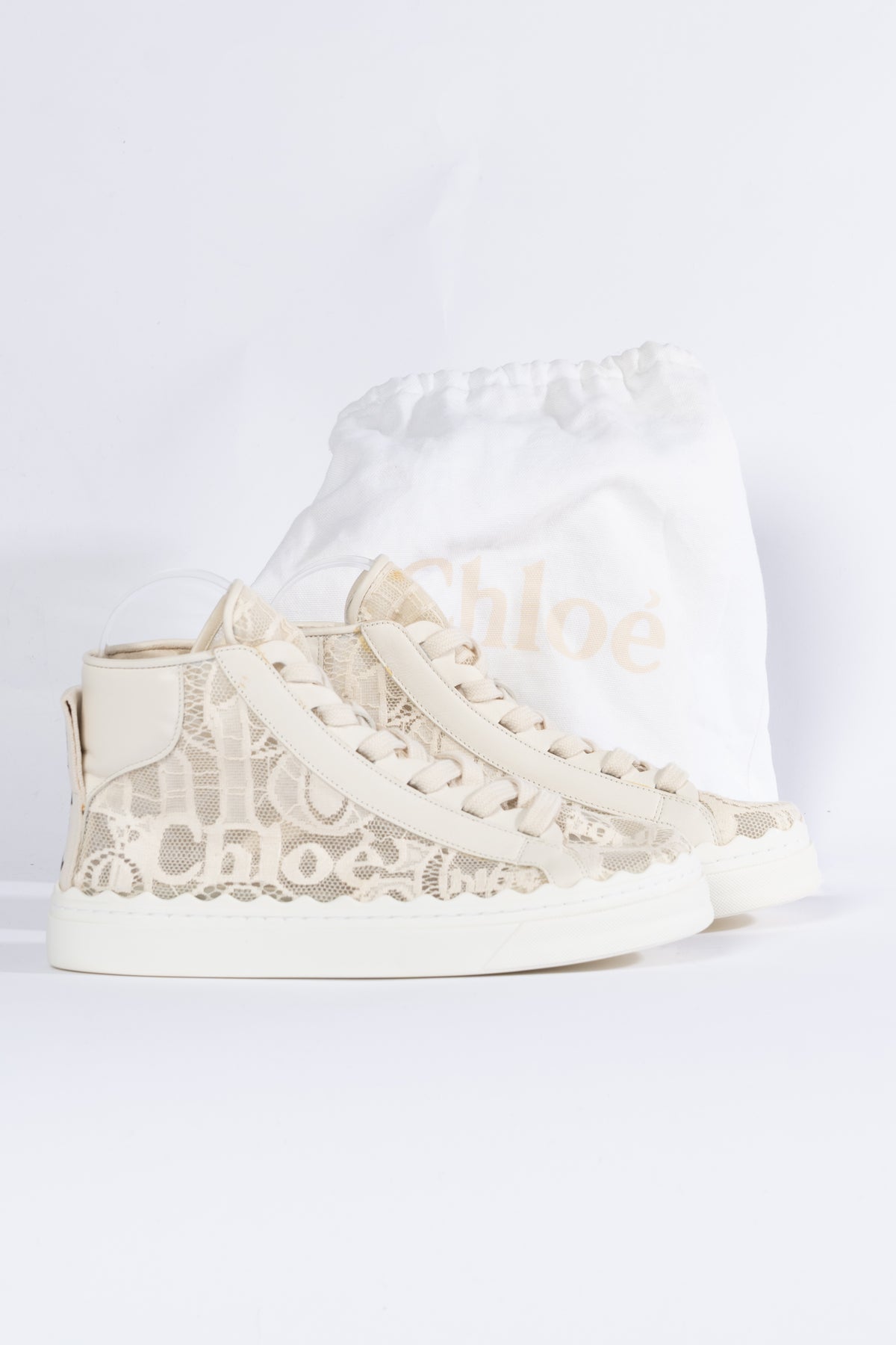 Chloé Sneaker Spitze Creme