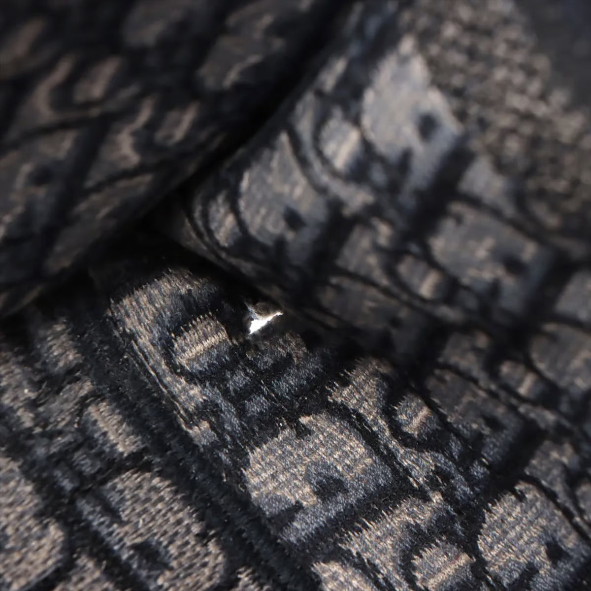 Christian Dior Book Tote Houndstooth Canvas Medium