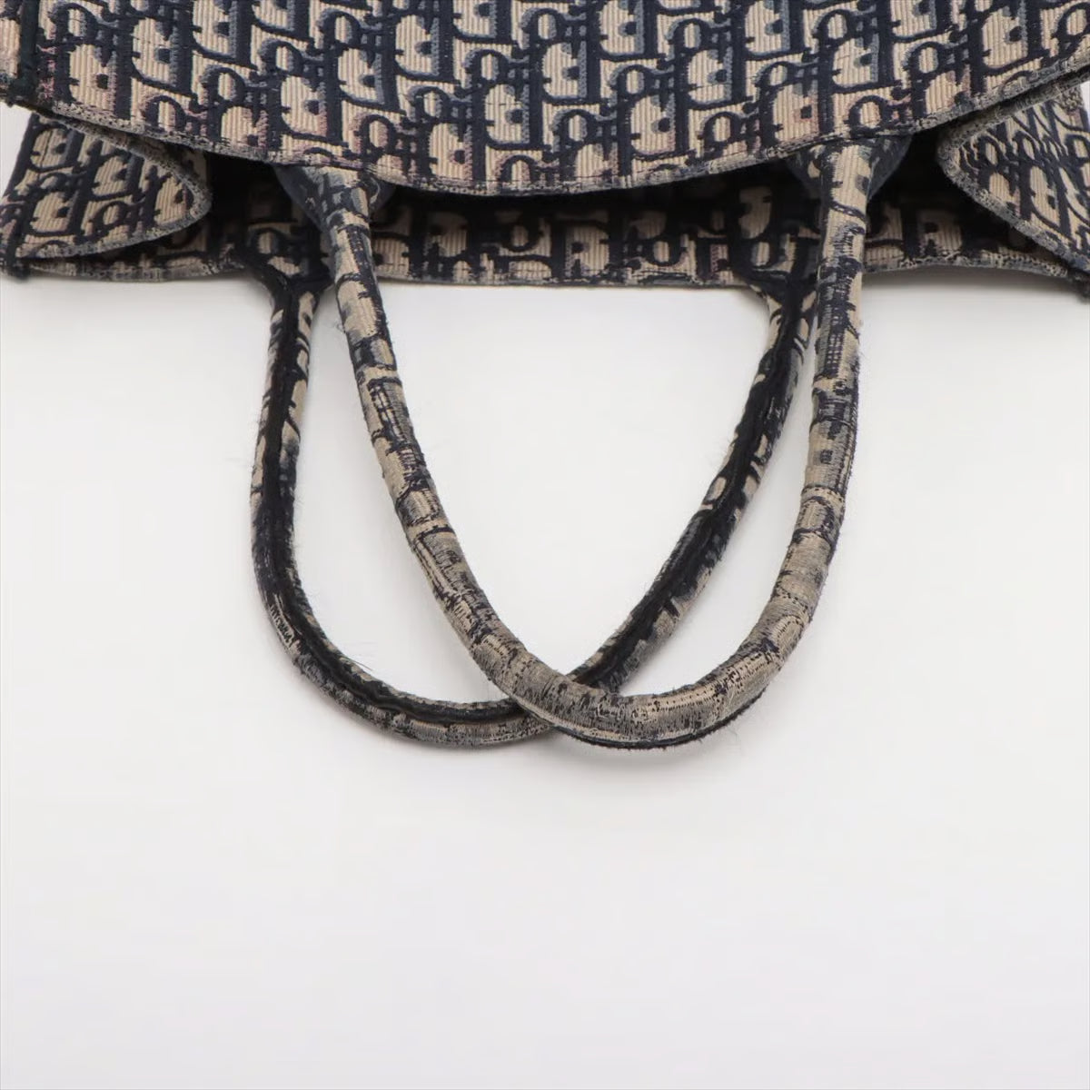 Christian Dior Book Tote Houndstooth Canvas Medium