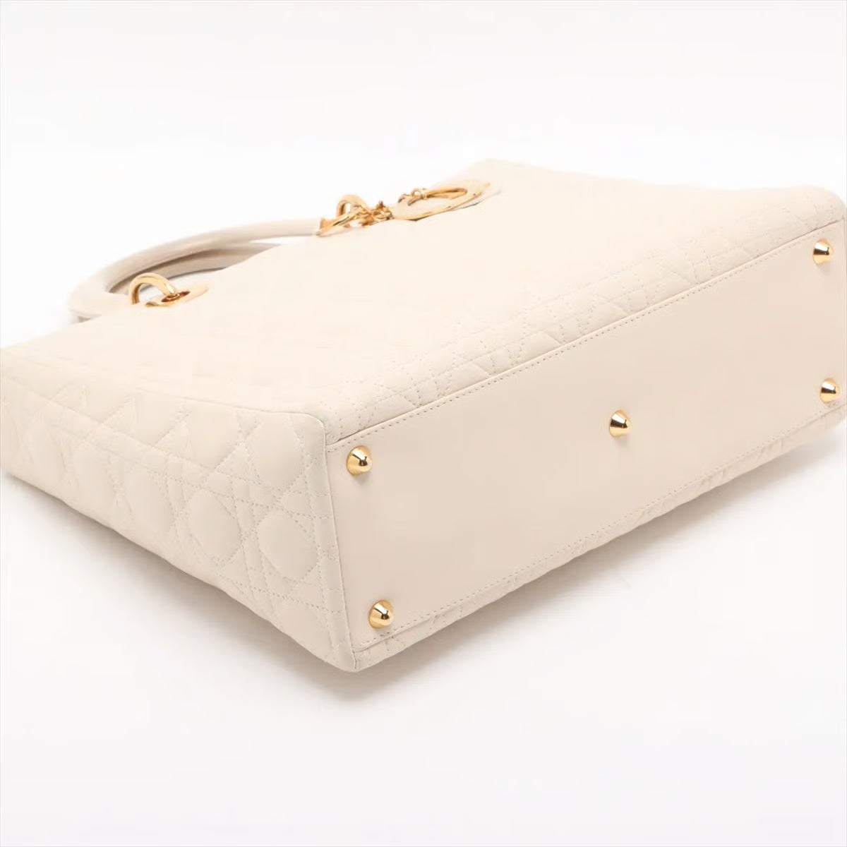 Christian Dior Vintage Lady Dior Leather Large