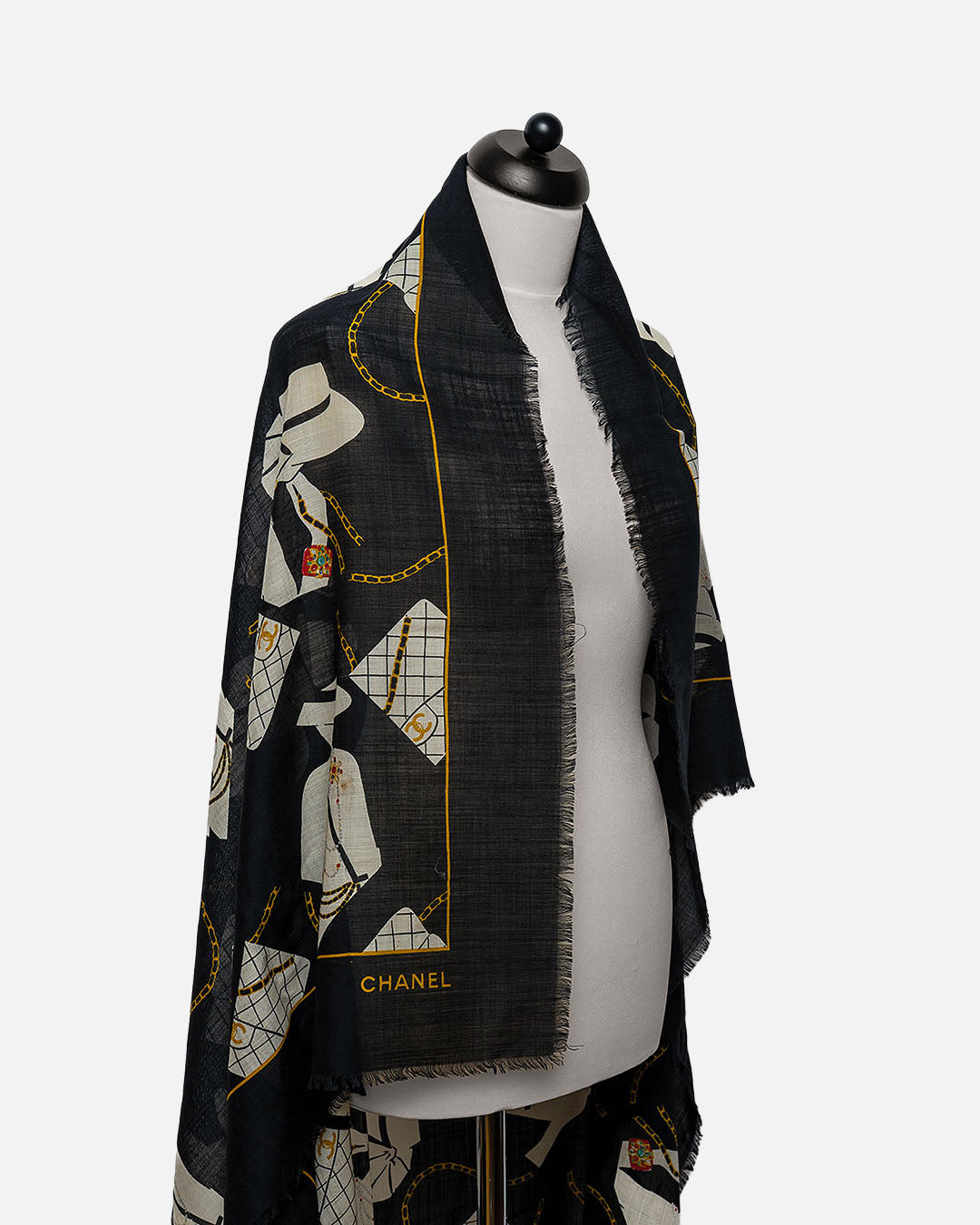Chanel Tuch mit Muster · Schwarz