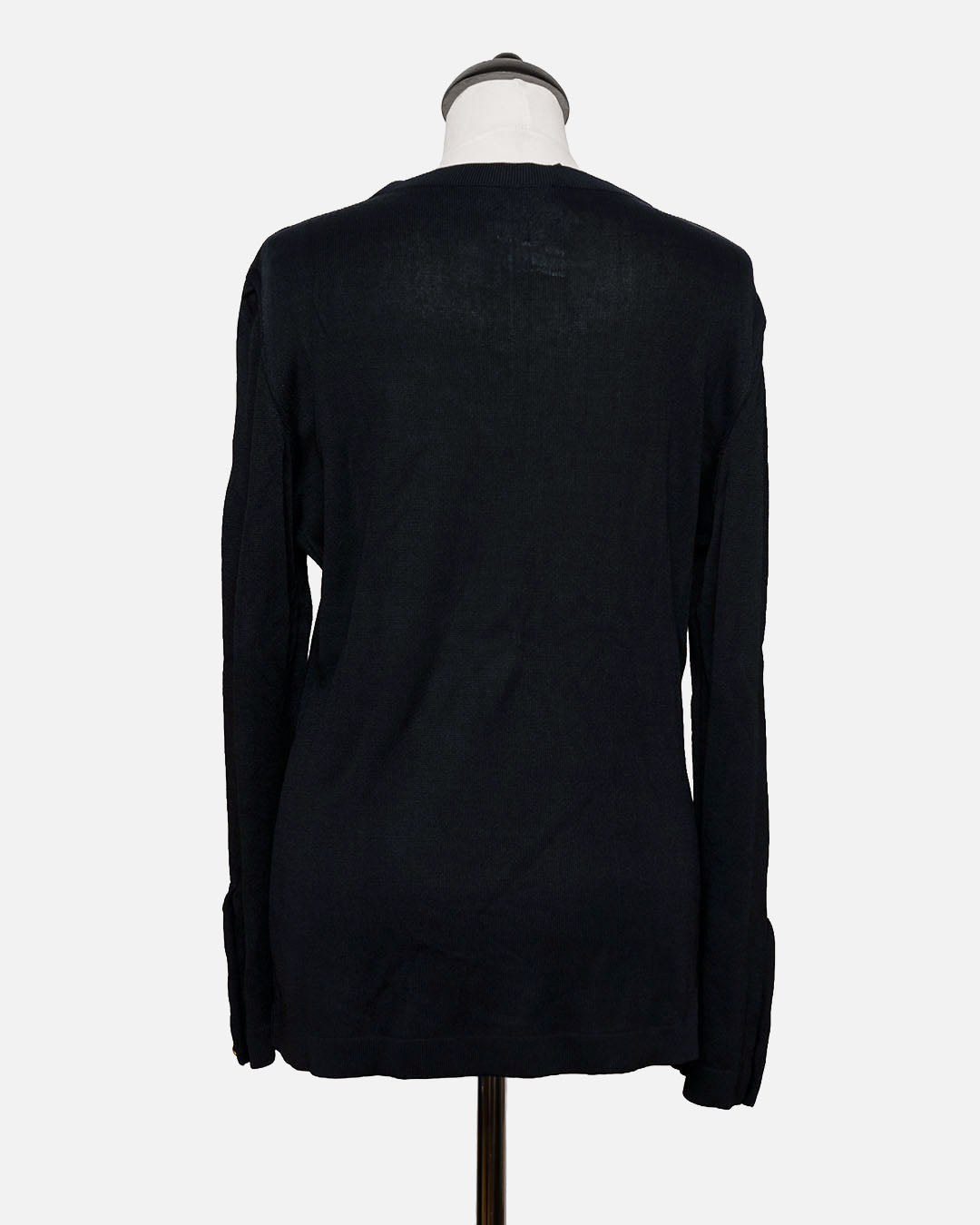 Chanel Pullover mit goldenen Knöpfen · Schwarz
