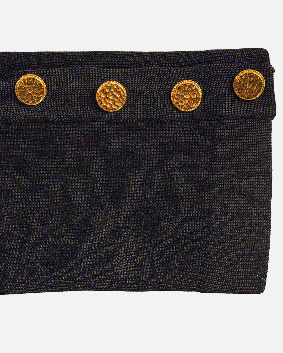 Chanel Pullover mit goldenen Knöpfen · Schwarz