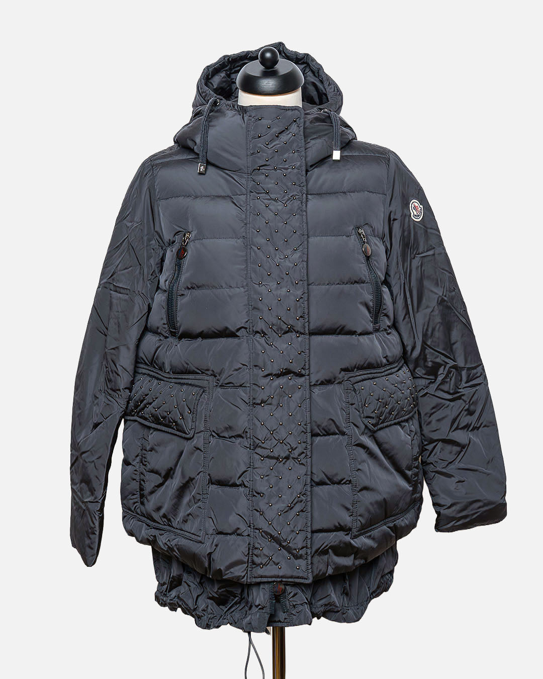 Moncler Steppjacke mit Nieten · Dunkelblau