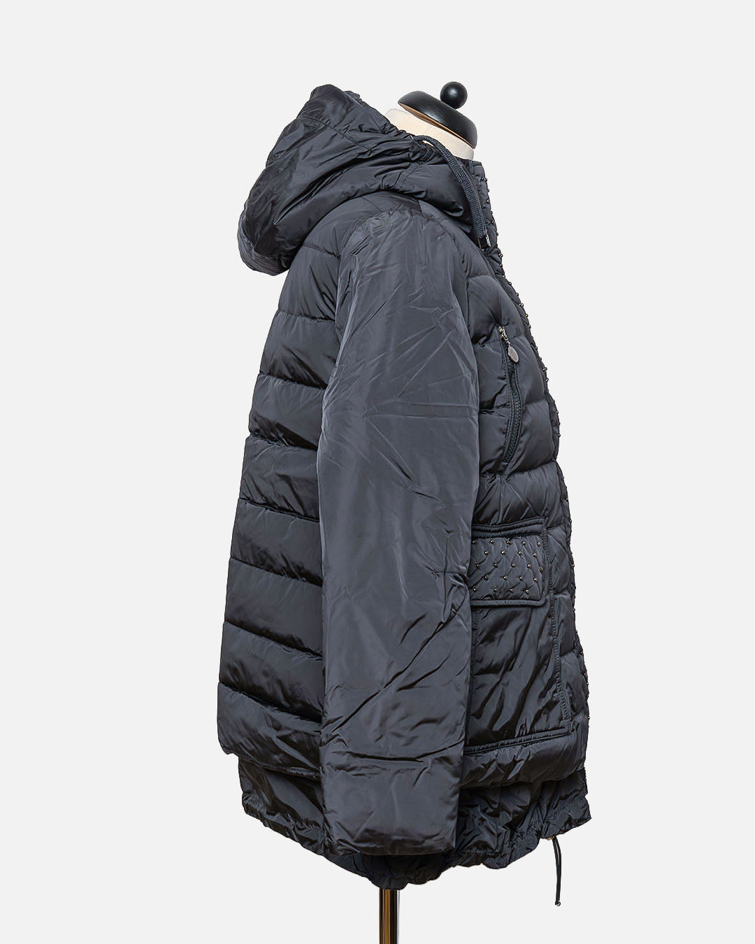 Moncler Steppjacke mit Nieten · Dunkelblau