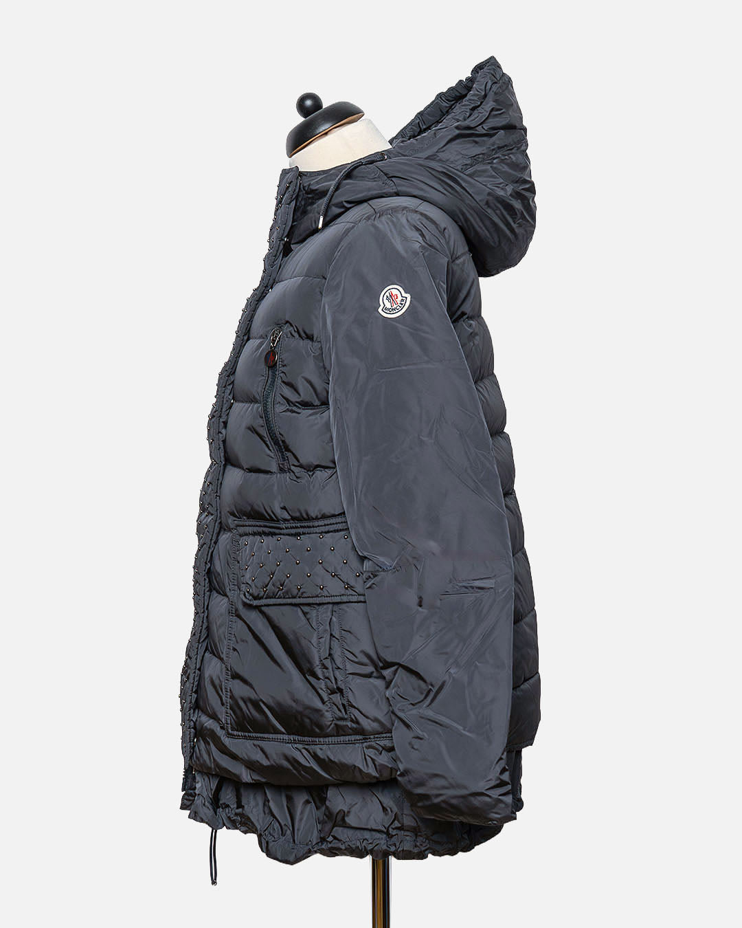 Moncler Steppjacke mit Nieten · Dunkelblau